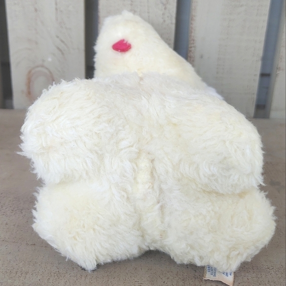 Vintage 1976 Animal Fair Yellow & White Elephant 10" Plush Chime Rattle RARE - Picture 11 of 11